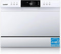 COMFEE’ Portable Mini Dishwasher, Energy Star, Countertop, 6 Place Settings, with 8 Washing Programs, Speed, Baby-Care, ECO& Glass, Dish Washer for Dorm, RV& Apartment, White-Ruum Studio Home
