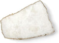 Generic White Quartz Agate Cheese Board Platter Tray Gold Plated Edges Agate Slab for Table Centrepiece Geode Stone Gifts For House Warming, Engagement, Wedding, Christmas-Ruum Studio Home