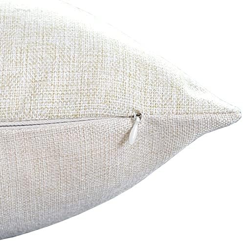 TSSOHU Vintage Flowers Pillow Cover Rustic Cotton Linen Decorative Square Throw Pillow Cover 18x18 Inch for Sofa Couch Decoration-Ruum Studio Home