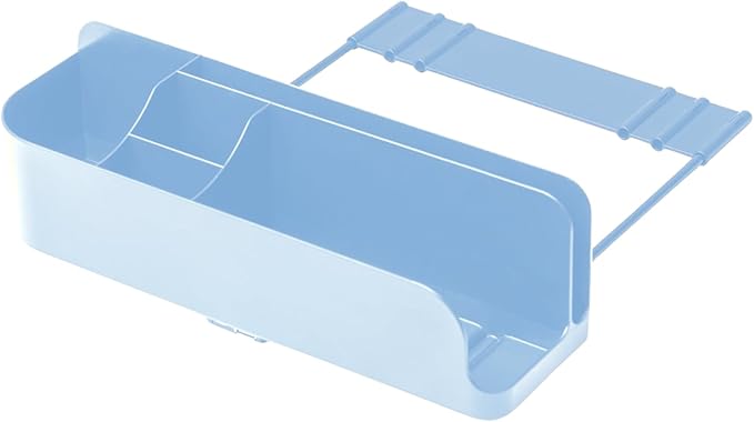 Squirrel-Bedside Perch, Floating Organizer with USB-C & A Charging Ports, Great Bedside Shelfie, Gift for teens and college freshman, for Gamers, Dorm room gifts. Assembly in 1 minute. Light Blue-Ruum Studio Home