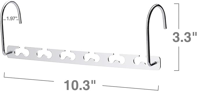 HOUSE DAY Space Saving Hangers for Clothes 12 Pack, Heavy Duty Hanger Organizer 30 Lbs Capacity, Metal Magic Hanger, Sturdy Multi Hangers, Closet Space Saver Closet Organizers and Storage-Ruum Studio Home