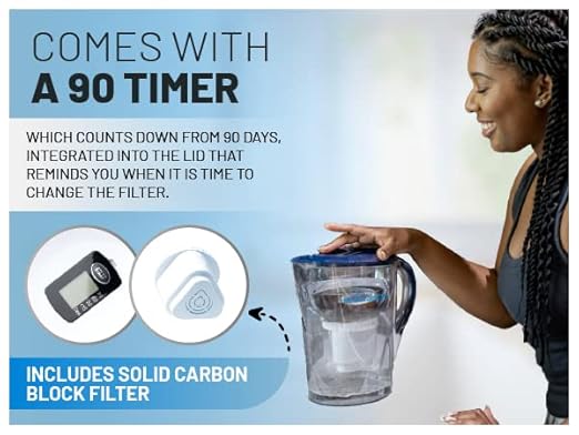 Epic Water Filters Pure Filter Pitchers for Drinking Water, 10 Cup 150 Gallon Filter, Tritan BPA Free, Removes Fluoride, Chlorine, Lead, Forever Chemicals-Ruum Studio Home