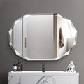 Single Beveled Edge Frameless Wall Mount Bathroom Vanity Mirror, 20” X 28”-Ruum Studio Home