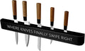 Magnetic Knife Holder, Knife Magnetic Strip for Wall 24 Inch, Magnetic Knife Block, Under Cabinet Magnetic Knives Bar, Knife Rack for Kitchen Utensil Storage Organizer(Black)-Ruum Studio Home