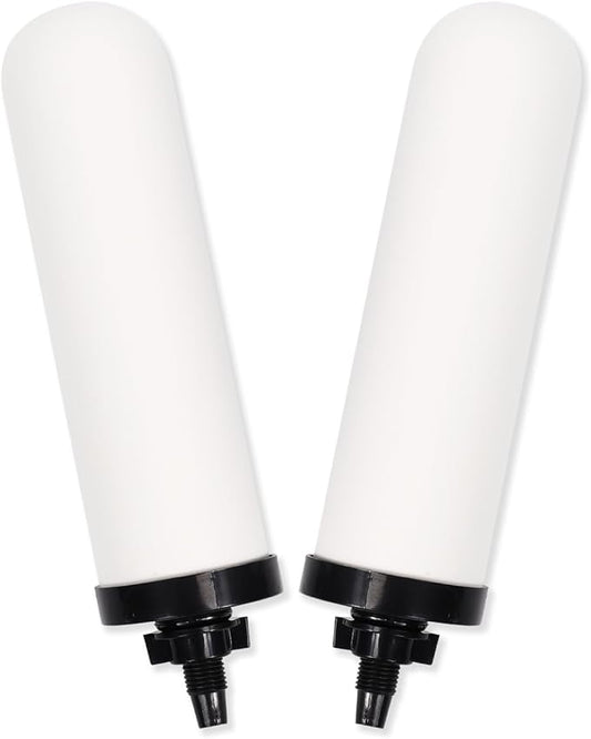 2 Pack 7'' ceramic water filter Candle,7 inch water filter replacement filters with Activated Carbon for Countertop Gravity Water Filter System,Water Cooler Filtration Systems.-Ruum Studio Home