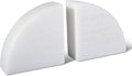 Marble Bookend for Shelves, Non-Skid Bookends for Heavy Books, Heavy Duty Book Stopper for CDs, Luxury Book Shelf Holder, Quarter Circle Design Book Ends Decorative, Namib Fantasy, Set of 2-Ruum Studio Home
