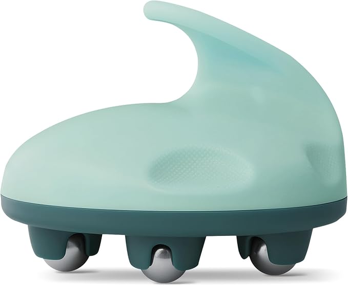 Lymphatic Massage Roller for Cellulite Remover Body Sculpting - Handheld Cellulite Massage Tool for Body Bloat Blood Circulation Lymphatic Drainage Green-Ruum Studio Home