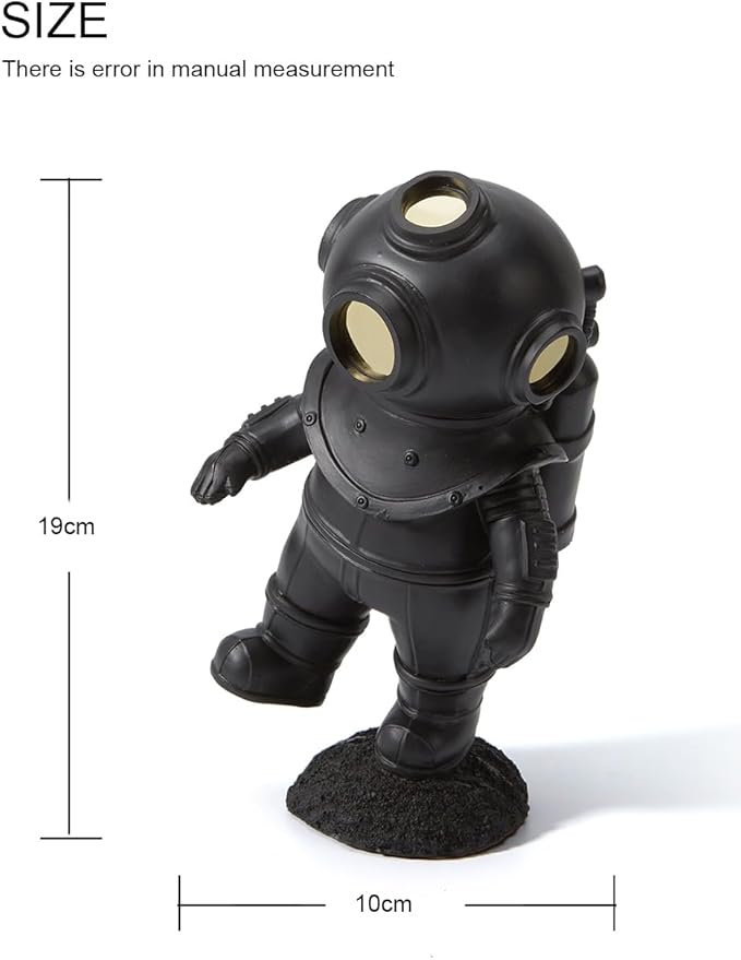 HAUCOZE Diver Figurine Decor Modern Statue Sculpture Table Centerpiece Polyresin 7.5 inch-Ruum Studio Home