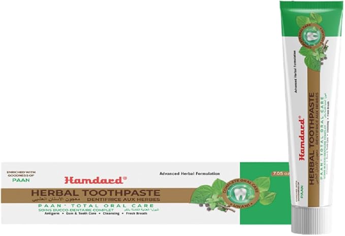 Hamdard Paan Total Oral Care Toothpaste – 200g (Pack of 2) | Herbal Ayurvedic Toothpaste with Paan Flavor | Fluoride-Free | Gum Care, Fresh Breath & Natural Oral Hygiene-Ruum Studio Home