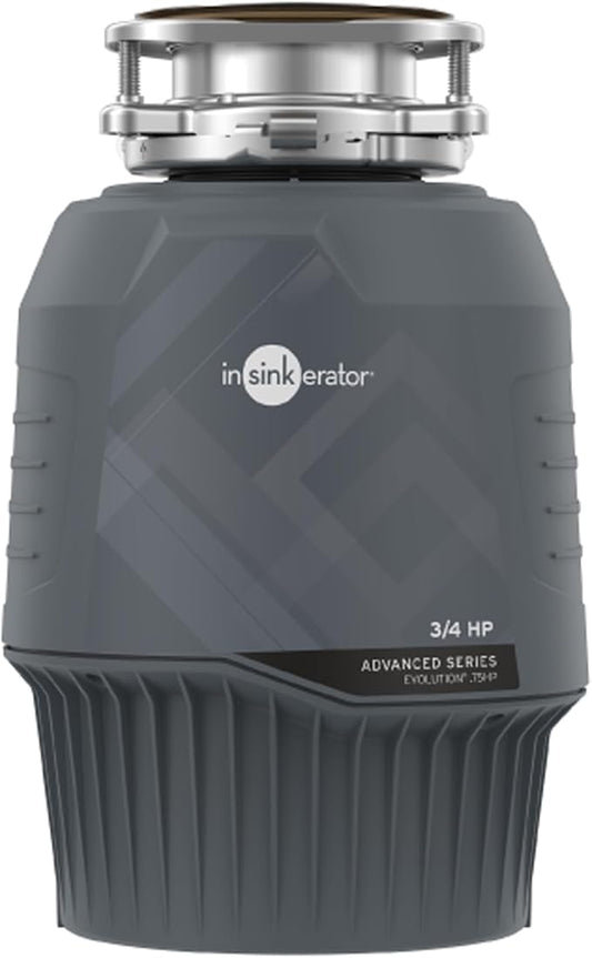 InSinkErator EVOLUTION 0.75HP 3/4 HP, Advanced Series EZ Connect Continuous Feed Food Waste Garbage Disposal, Gray-Ruum Studio Home