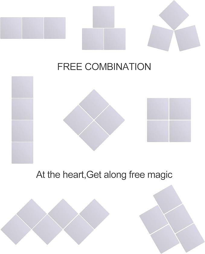 Unbreakable Plexiglass Acrylic Mirror for Kids, 1 PCS 8 x 8 inch, Shatterproof Safe Mirror for Wall, Used for Hand Makeup Mirrors, Hang Mirro, Bedroom Door Mirro, Shaving Mirrors, Workout Mirro-Ruum Studio Home