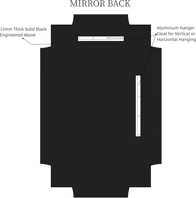 Kelly Miller Gold Bathroom Mirror for Wall, 24"x36" Large Decorative Mirror Gold Wall Mirror Vanity Mirror Beveled Wall Decor for Master Bath Half Bath Living Room Bedroom Fireplace Mantle Entryway-Ruum Studio Home