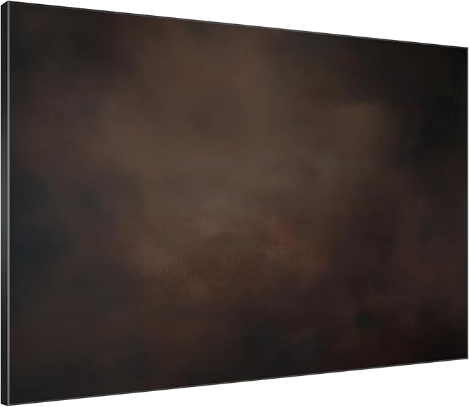 SIGNWIN 46"x60" Extra Large Framed Wall Art Dark Brown Abstract Moody Illustration for Home Living Room Bedroom Decor (Frame Assembly Required)-Ruum Studio Home