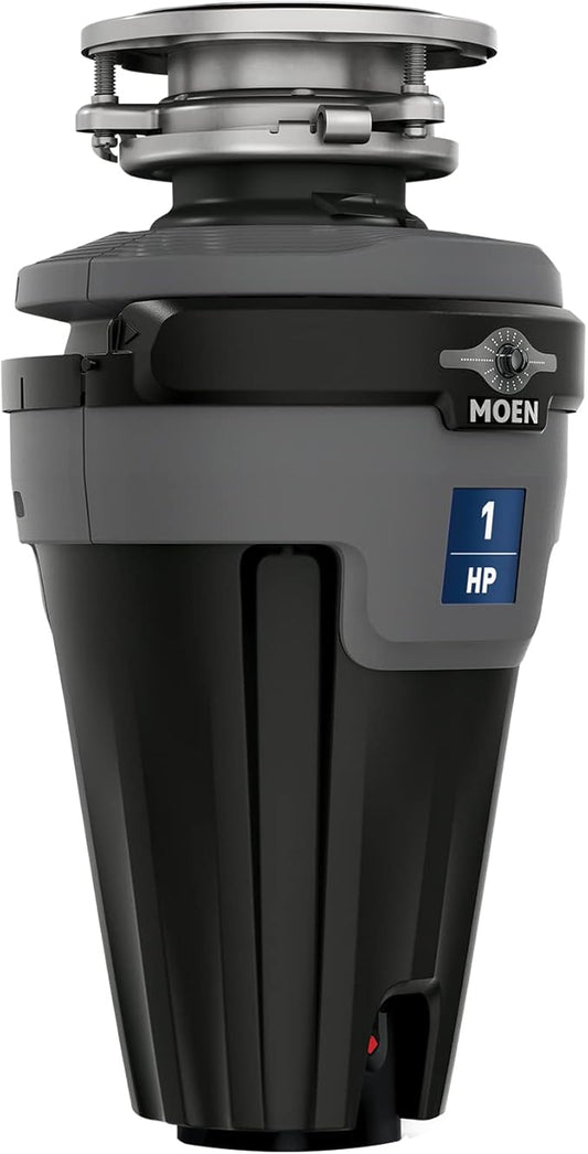 Moen Chef Series 1 HP Continuous Feed Lighted Garbage Disposal with Sound Reduction for Under Sink, Power Cord Included, EXL100C-Ruum Studio Home