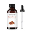 Majestic Pure Sandalwood Essential Oil with Glass Dropper - 1 Fl Oz - 100% Pure and Natural Sandalwood Oil - Premium Grade Essential Oils for Diffuser, Aromatherapy, Soap and Candle Making-Ruum Studio Home