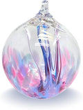 Luke Adams Handmade Glass Gazing Balls for Garden on Clearance – Hand Blown Glass Gazing Ball for Yard Décor – Decorative Garden Globe (Hydrangea)-Ruum Studio Home