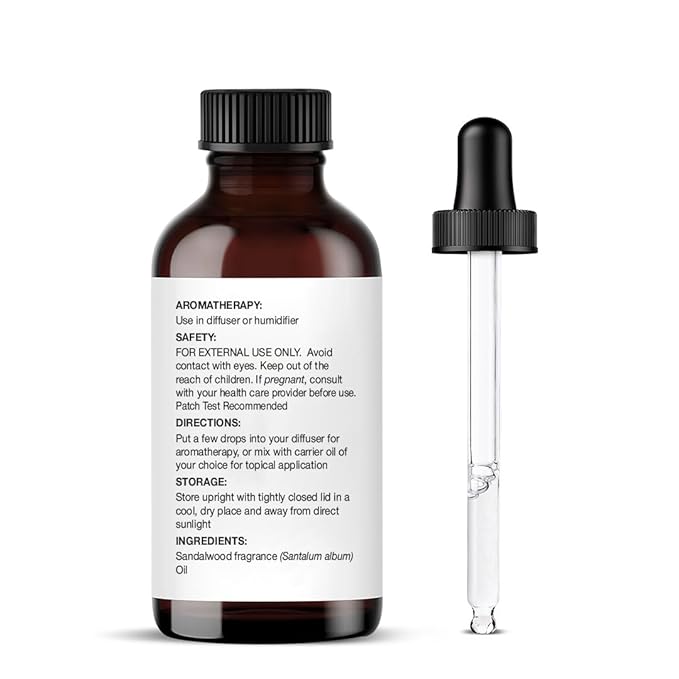 Majestic Pure Sandalwood Essential Oil with Glass Dropper - 1 Fl Oz - 100% Pure and Natural Sandalwood Oil - Premium Grade Essential Oils for Diffuser, Aromatherapy, Soap and Candle Making-Ruum Studio Home