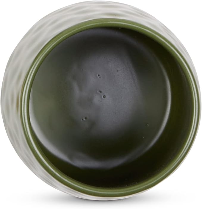 DII Kitchen Accessories Collection, Textured Matte Ceramic Canister Set, Sage, Dimple, 2 Piece-Ruum Studio Home