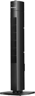 Holmes 31" Manual Tower Fan, 70° Oscillation, 3 Speeds, 2-Hour Auto Shut-Off Timer, Adjustable Vents, Compact and Slim Profile, Carry Handle, Ideal for Cooling your Home, Bedroom or Office, Black-Ruum Studio Home