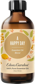 Edens Garden A Happy Day Essential Oil Blend- 100% Pure Premium Grade, Undiluted, Natural, Therapeutic, Aromatherapy, The Best for Skin, Candle, Laundry, Humidifier 118 ml (4 fl oz)-Ruum Studio Home