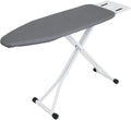 Ironing Board 48" X 13" with Safety Iron Rest Height Adjustable Iron Table Features Reinforced Steel Legs, Heat Resistant Cover, Grey-Ruum Studio Home