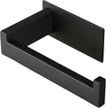 Toilet Paper Holder, Self Adhesive Tissue Holder Stainless Steel Rustproof Paper Roll Holder, No Drilling Easy to Install, Toilet Paper Rack Suitable for Office, Bathroom (Matte Black)-Ruum Studio Home