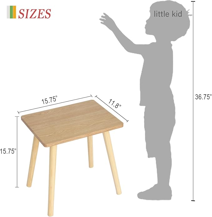 AWASEN Side Table, Small End Accent Table for Living Room Bedroom Office Small Spaces, Modern Wood Side Table Nightstand with Solid Wood, Easy Assembly, (Natural)-Ruum Studio Home