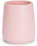 Bathroom Tumbler Cup Ceramic 13.5oz Reusable Toothbrush Cup 400ml,Toothbrush Holder Adequate for Your Bathroom (Pink)-Ruum Studio Home
