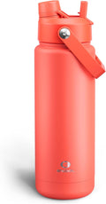 Insulated Water Bottle with Straw Stainless Steel Water Bottle, Leak-Proof, BPA-Free, Double Wall Vacuum Keeps Cold for 24 Hours for Sports, Travel, School (32 oz, Tawny Orange)-Ruum Studio Home