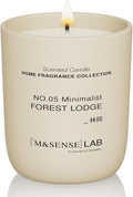 M&SENSE Natural Soy Candle| Forest Lodge | 5.3 oz | Minimalist Scented Candle for Relaxation, Gifting, Home Décor | for Bedroom, Office, Party Small-Ruum Studio Home