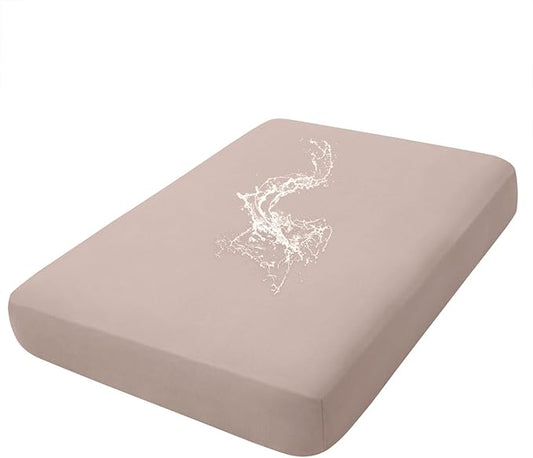 hyha Waterproof Couch Cushion Covers, Stretch Sofa Couch Seat Slipcover for Dog Washable, Non-Slip Waterproof Outdoor Cushion Covers for Patio Furniture Replacement (1 Piece for Large, Taupe)-Ruum Studio Home