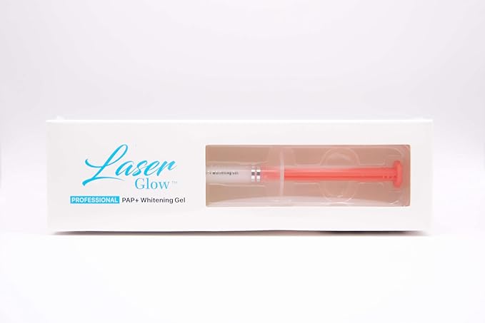 LaserGlow Pap+ 12% Teeth Whitening Gel – Professional Peroxide-Free Syringe, Enamel-Safe & Zero-Sensitivity Brightening for Dentists and Take-Home Trays (1 × 3 mL)-Ruum Studio Home