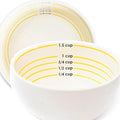 Uba Portion Control Bowl (Porcelain) for Measuring, Bariatric Diet, Diabetes & Healthy Eating (2 Pack)-Ruum Studio Home