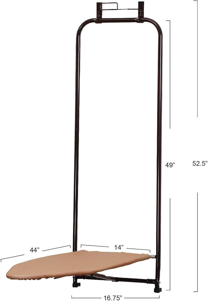 Household Essentials Over-The-Door Steeltop Ironing Board-Ruum Studio Home