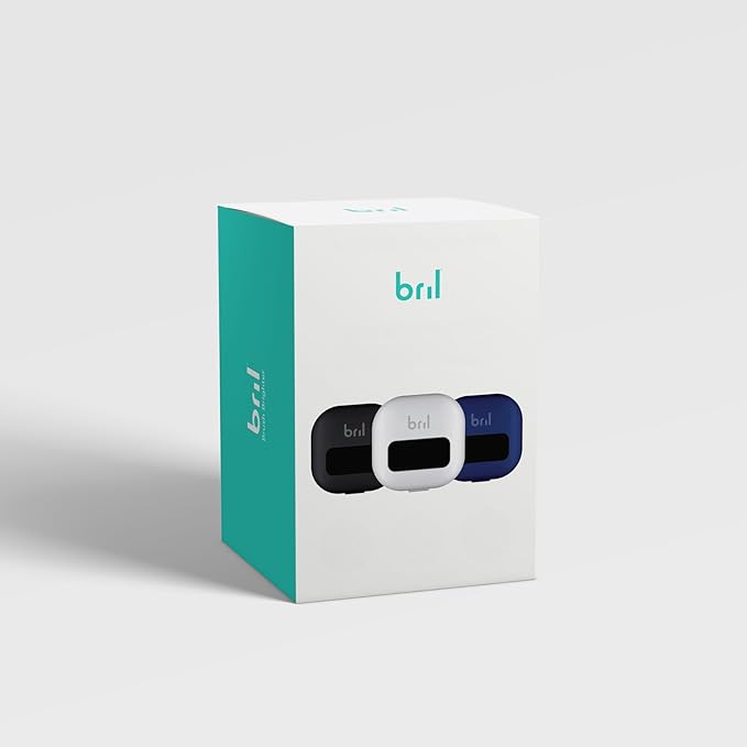Bril UV-C Toothbrush Sanitizer, Portable Cleaner, Travel Cover, Magnetic Holder, and Rechargeable Case for Any Size Toothbrush, Multi-Pack-Ruum Studio Home