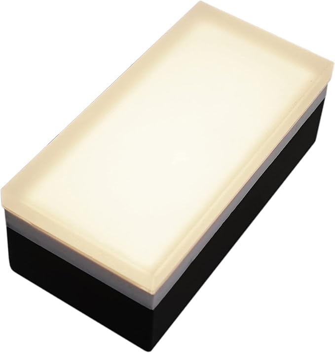 LUMENGY Paver Light 3×6 Inch (2.95 X 5.9), Warm White Glare-Free Illumination for Driveways, Pathways, Pool Deck & Patios, 12V AC/DC, Waterproof & Drive-Over Rated-Ruum Studio Home