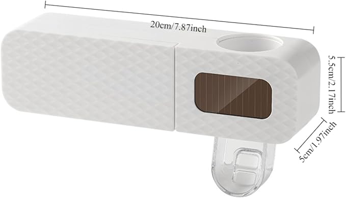 Smart Toothbrush Holder for Bathrooms, Toothbrush Cleaner Wall Mounted, Automatic Toothpaste Dispenser for Equipped with 3 Slots (White)-Ruum Studio Home