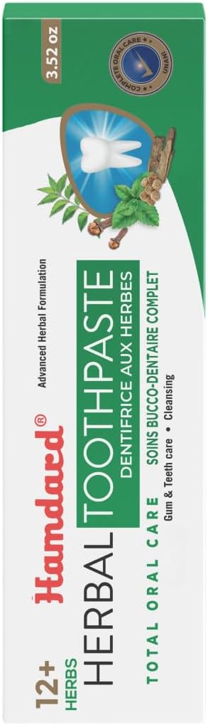 Hamdard Miswak Herbal & Paan Total Oral Care Toothpaste – 100g Each | Herbal Ayurvedic Toothpaste with Paan Flavor | Fluoride-Free | Gum Care, Fresh Breath & Natural Oral Hygiene-Ruum Studio Home