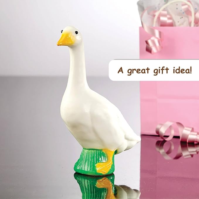 Fox Valley Traders Gaggleville Desktop Goose 7" H Statue-Ruum Studio Home