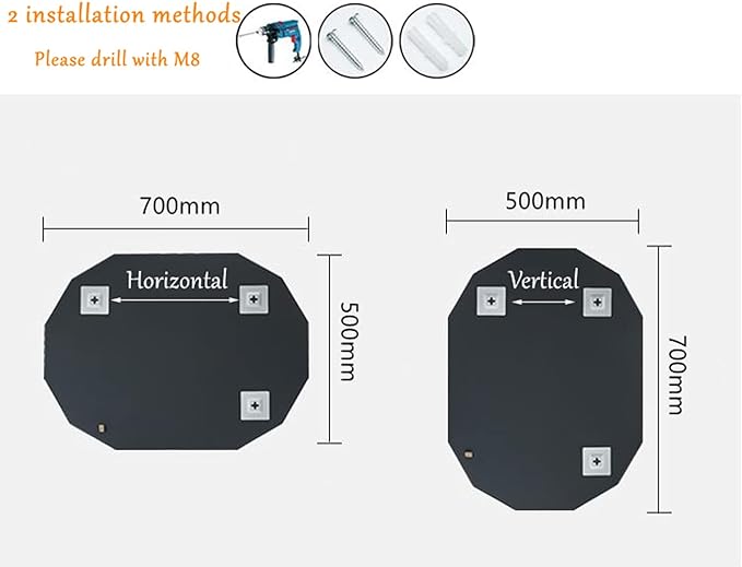 Single Beveled Edge Frameless Wall Mount Bathroom Vanity Mirror, 20” X 28”-Ruum Studio Home