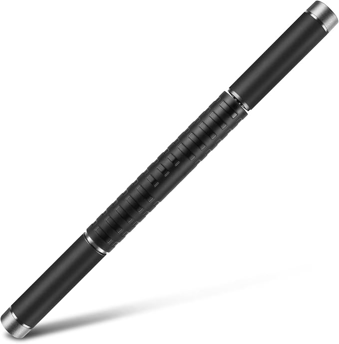 Muscle Roller Stick, Massage Roller for Muscle Deep Tissue Massage, Calf Roller for Myofascial Release, Therapy Roller Stick for Back, Legs, Arms, Waist, and Shoulders Full Body Use (Black)-Ruum Studio Home