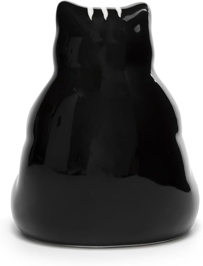 Ceramic Lazy Black Cat Home decor - Can be used as a candy dish, decorative bowl, tealight candle holder and jewelry tray | Unique Birthday gifts for Women, Mom, Grandma, Cat lover, Friend, Coworker-Ruum Studio Home