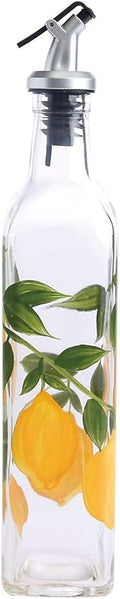 Grant Howard 52133 Lemon Hand Painted Oil and Vinegar Cruet, 16 oz.-Ruum Studio Home