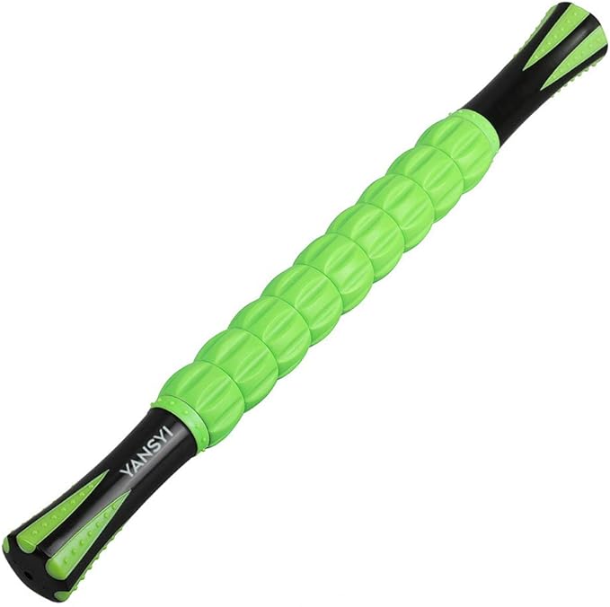 Yansyi Muscle Roller Stick for Athletes - Body Massage Roller Stick - Release Myofascial Trigger Points Reduce Muscle Soreness Tightness Leg Cramps & Back Pain for Physical Therapy & Recovery (Green)-Ruum Studio Home