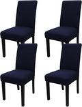 JQinHome 4 Pcs Dining Chair Slipcover, High Stretch Removable Washable Chair Seat Protector Cover for Home Party Hotel Wedding Ceremony-Ruum Studio Home