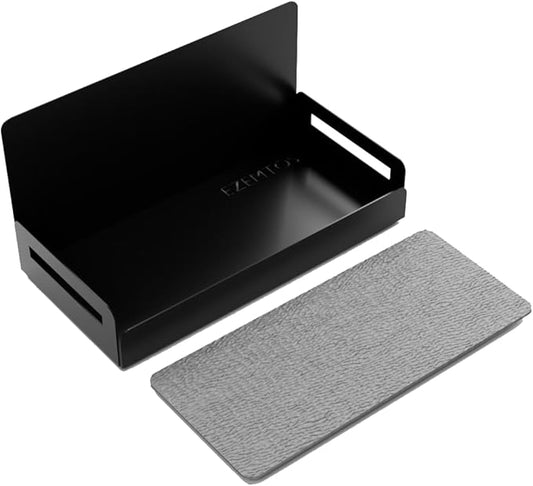 2-Pack Magnetic Spice Rack for Refrigerator - Heavy-Duty 20LB Capacity - Strong Magnetic Shelves for Classroom Whiteboards and Garage Tools, Kitchen Organizer for Utensils, Black-Ruum Studio Home