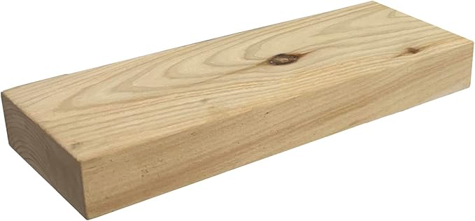 joelsantiques 18 Inch Floating Shelves for Wall - 18x6x2 in - Unfinished Wood Shelf Design, Wooden Wall Shelves for Bedroom, Bathroom, Kitchen and Living Room - Display and Store Your Décor at Home-Ruum Studio Home