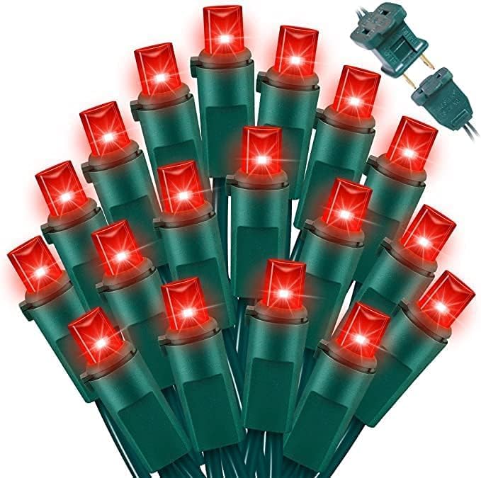 60 Count Red -String Lights - LED Christmas Lights, Mini led Lights for Indoor Outdoor Home Holiday Party Wedding Independence Day Decoration-Ruum Studio Home