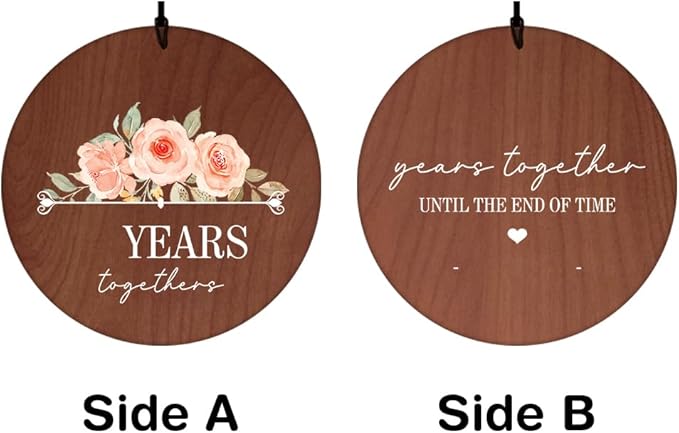 ASTARIN Personalized 20th 50th Anniversary Wind Chime, Happy Anniversary Wedding Valentine's Day Gift for Wife Husband Men Women Sister, Golden Anniversary Keepsake Decorations for Parents Couples-Ruum Studio Home