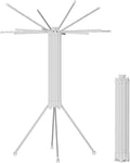 JOOM 4 Legs Single Layer Clothes Drying Rack, Garment Rack Portable and Foldable Space Saving Laundry Drying Rack - Drying Rack Clothing Floor Folding Balcony Bedroom Household Aluminum-Ruum Studio Home